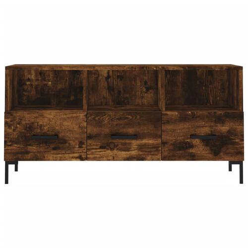 Tv-bord 102x36x50 cm konstrueret træ røget egetræsfarve