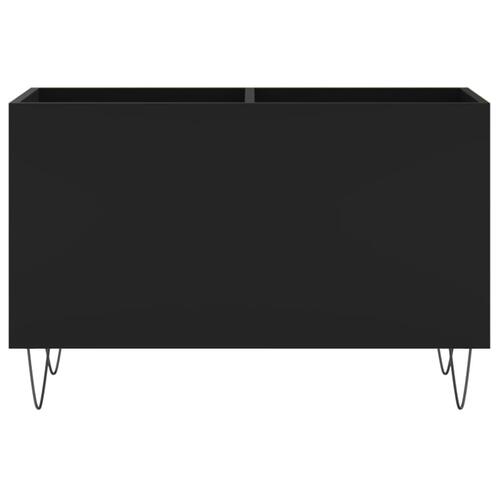 Vinylskab 74,5x38x48 cm konstrueret træ sort
