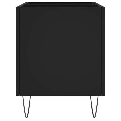 Vinylskab 74,5x38x48 cm konstrueret træ sort
