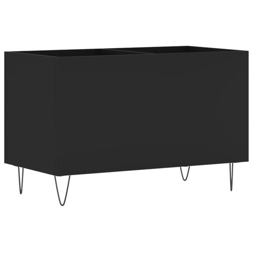 Vinylskab 74,5x38x48 cm konstrueret træ sort