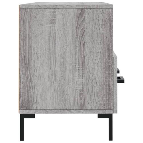Tv-bord 102x36x50 cm konstrueret træ grå sonoma-eg