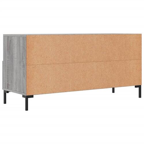 Tv-bord 102x36x50 cm konstrueret træ grå sonoma-eg