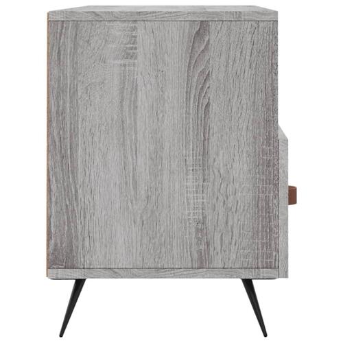 Tv-bord 102x36x50 cm konstrueret træ grå sonoma-eg