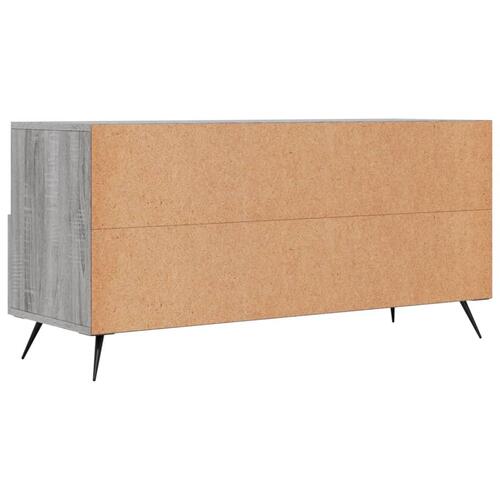 Tv-bord 102x36x50 cm konstrueret træ grå sonoma-eg