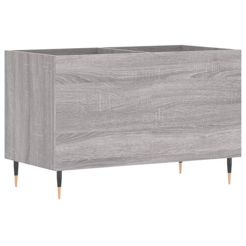 Vinylskab 74,5x38x48 cm konstrueret træ grå sonoma-eg