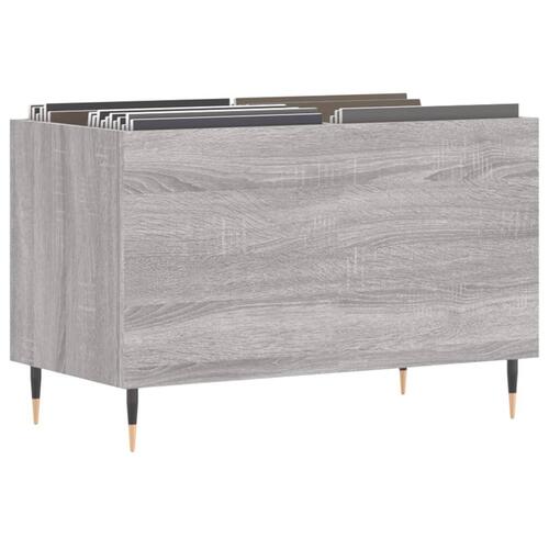 Vinylskab 74,5x38x48 cm konstrueret træ grå sonoma-eg