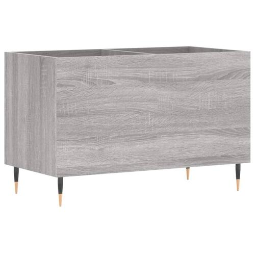 Vinylskab 74,5x38x48 cm konstrueret træ grå sonoma-eg