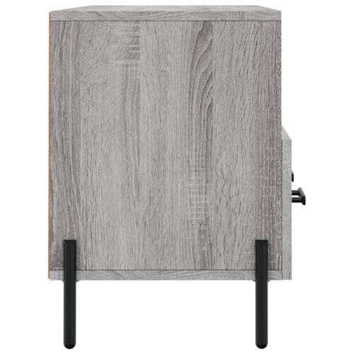 Tv-bord 102x36x50 cm konstrueret træ grå sonoma-eg