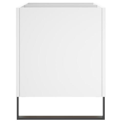 Vinylskab 74,5x38x48 cm konstrueret træ hvid