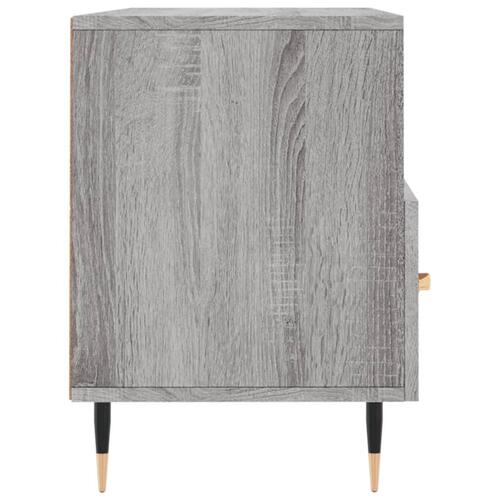 Tv-bord 102x36x50 cm konstrueret træ grå sonoma-eg