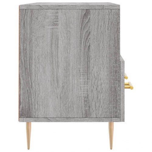 Tv-bord 102x36x50 cm konstrueret træ grå sonoma-eg