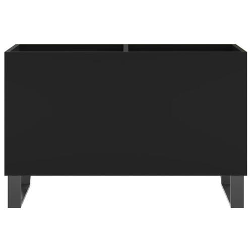 Vinylskab 74,5x38x48 cm konstrueret træ sort