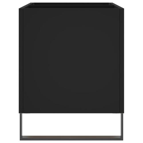 Vinylskab 74,5x38x48 cm konstrueret træ sort