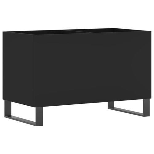 Vinylskab 74,5x38x48 cm konstrueret træ sort