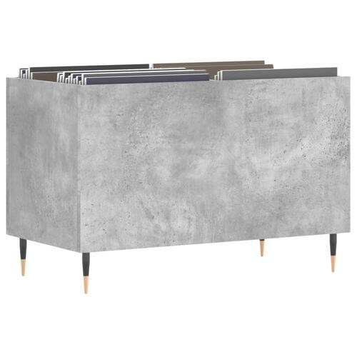 Vinylskab 74,5x38x48 cm konstrueret træ betongrå