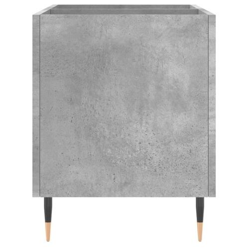 Vinylskab 74,5x38x48 cm konstrueret træ betongrå