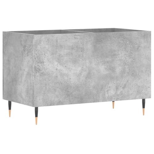 Vinylskab 74,5x38x48 cm konstrueret træ betongrå