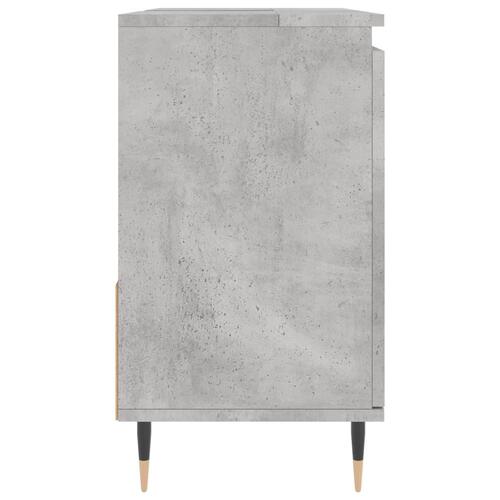 Badeværelsesskab 65x33x60 cm konstrueret træ betongrå
