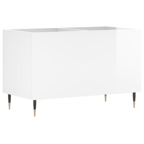 Vinylskab 74,5x38x48 cm konstrueret træ hvid højglans