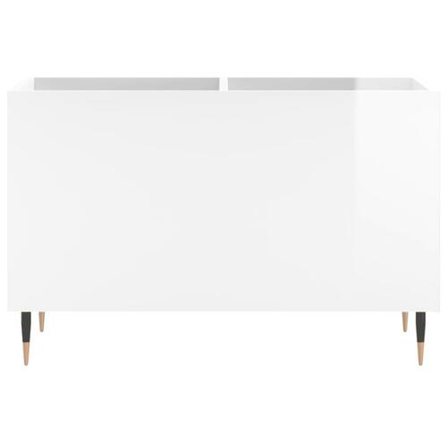 Vinylskab 74,5x38x48 cm konstrueret træ hvid højglans