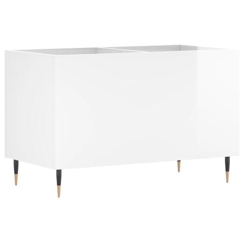 Vinylskab 74,5x38x48 cm konstrueret træ hvid højglans