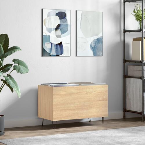 Vinylskab 74,5x38x48 cm konstrueret træ sonoma-eg