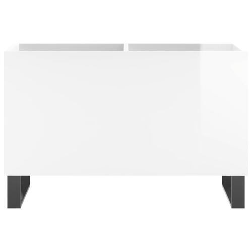 Vinylskab 74,5x38x48 cm konstrueret træ hvid højglans