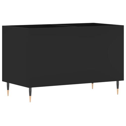 Vinylskab 74,5x38x48 cm konstrueret træ sort