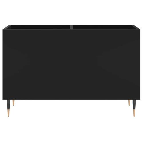 Vinylskab 74,5x38x48 cm konstrueret træ sort