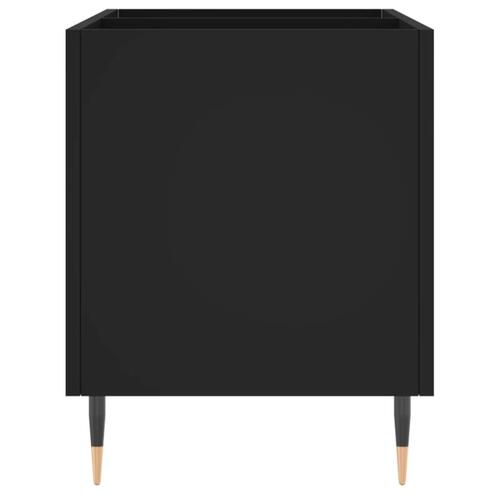 Vinylskab 74,5x38x48 cm konstrueret træ sort