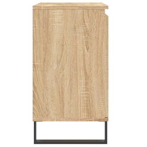 Badeværelsesskab 58x33x60 cm konstrueret træ sonoma-eg