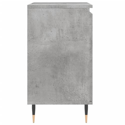 Badeværelsesskab 58x33x60 cm konstrueret træ betongrå