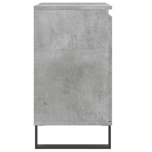 Badeværelsesskab 58x33x60 cm konstrueret træ betongrå