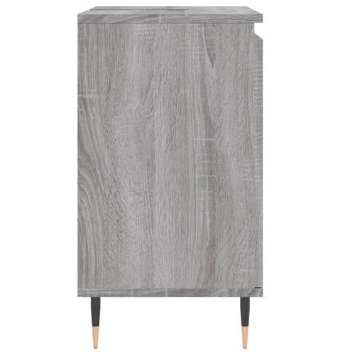 Badeværelsesskab 58x33x60 cm konstrueret træ grå sonoma-eg