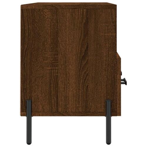 Tv-bord 102x36x50 cm konstrueret træ brun egetræsfarve