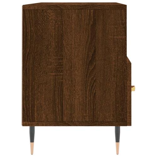 Tv-bord 102x36x50 cm konstrueret træ brun egetræsfarve