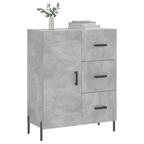 Skænk 69,5x34x90 cm konstrueret træ betongrå