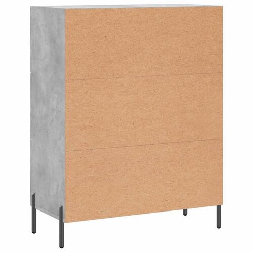 Skænk 69,5x34x90 cm konstrueret træ betongrå