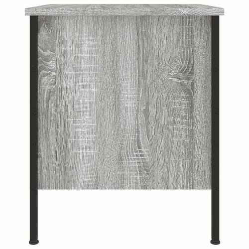 Sengeborde 2 stk. 40x42x50 cm konstrueret træ grå sonoma-eg
