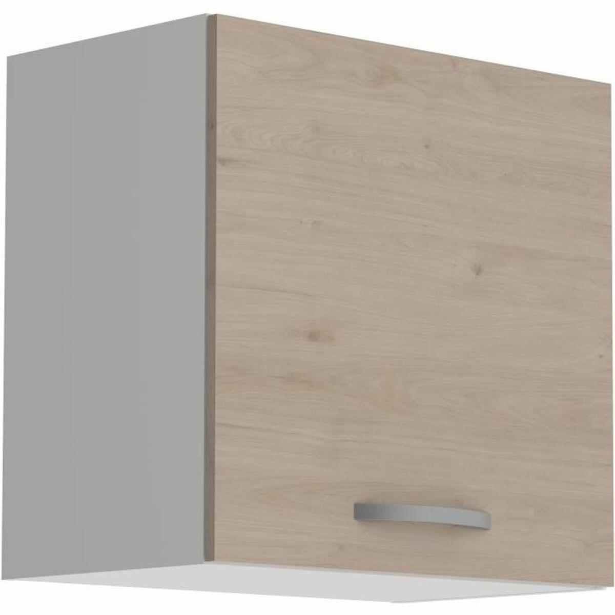 Oslo køkkenskab overskab 60 × 36 × 58 cm - brun trælook