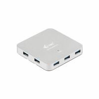 USB Hub i-Tec U3HUBMETAL7 Sølvfarvet Grå