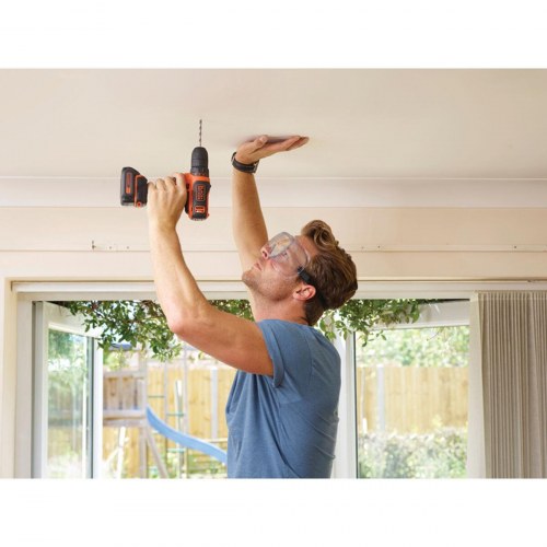 Black & Decker BDCDD12KB-QW elektrisk skruetrækker 10,8 V - inkl. 2x 1,5 Ah batterier og kuffert
