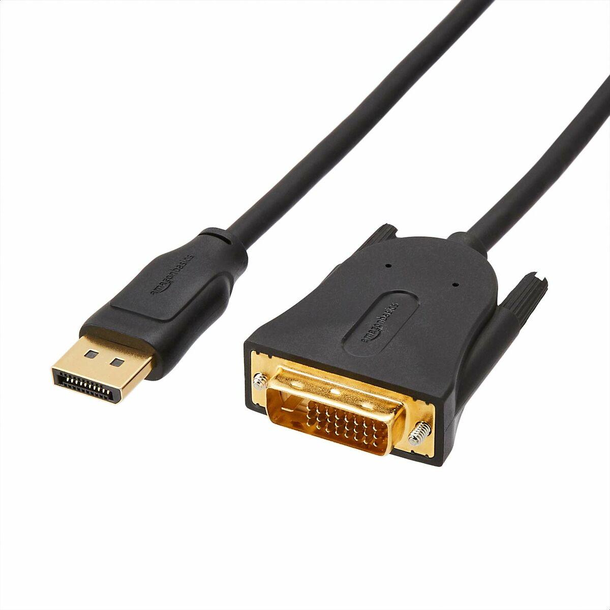 DisplayPort til DVI kabel Amazon Basics DP11D-6FT-1P (OUTLET A)