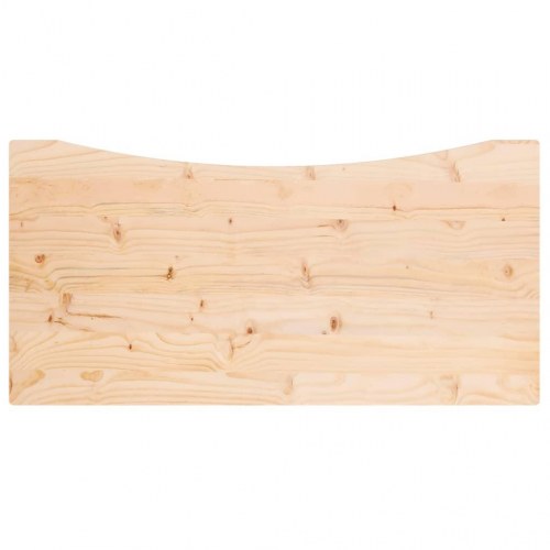 Skrivebordsplade 100x50x2,5 cm massivt fyrretræ