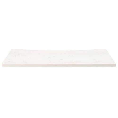 Skrivebordsplade 100x50x2,5 cm massivt fyrretræ hvid
