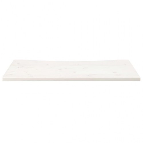 Skrivebordsplade 100×60×2,5 cm - massivt fyrretræ, hvid