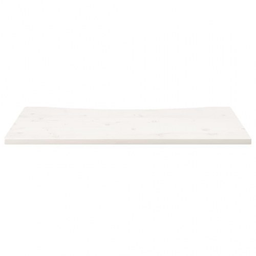 Skrivebordsplade 110 x 60 x 2,5 cm i massivt fyrretræ - hvid