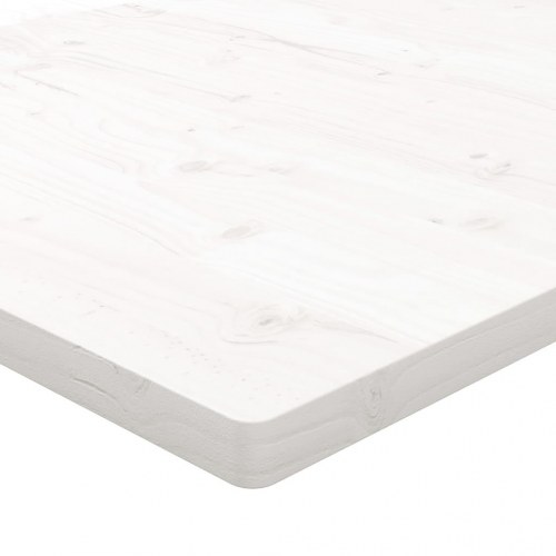 Skrivebordsplade 110 x 60 x 2,5 cm i massivt fyrretræ - hvid