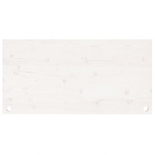 Skrivebordsplade 110 x 60 cm i massivt fyrretræ - hvid
