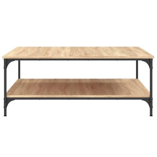Sofabord 100x100x40 cm konstrueret træ sonoma-eg